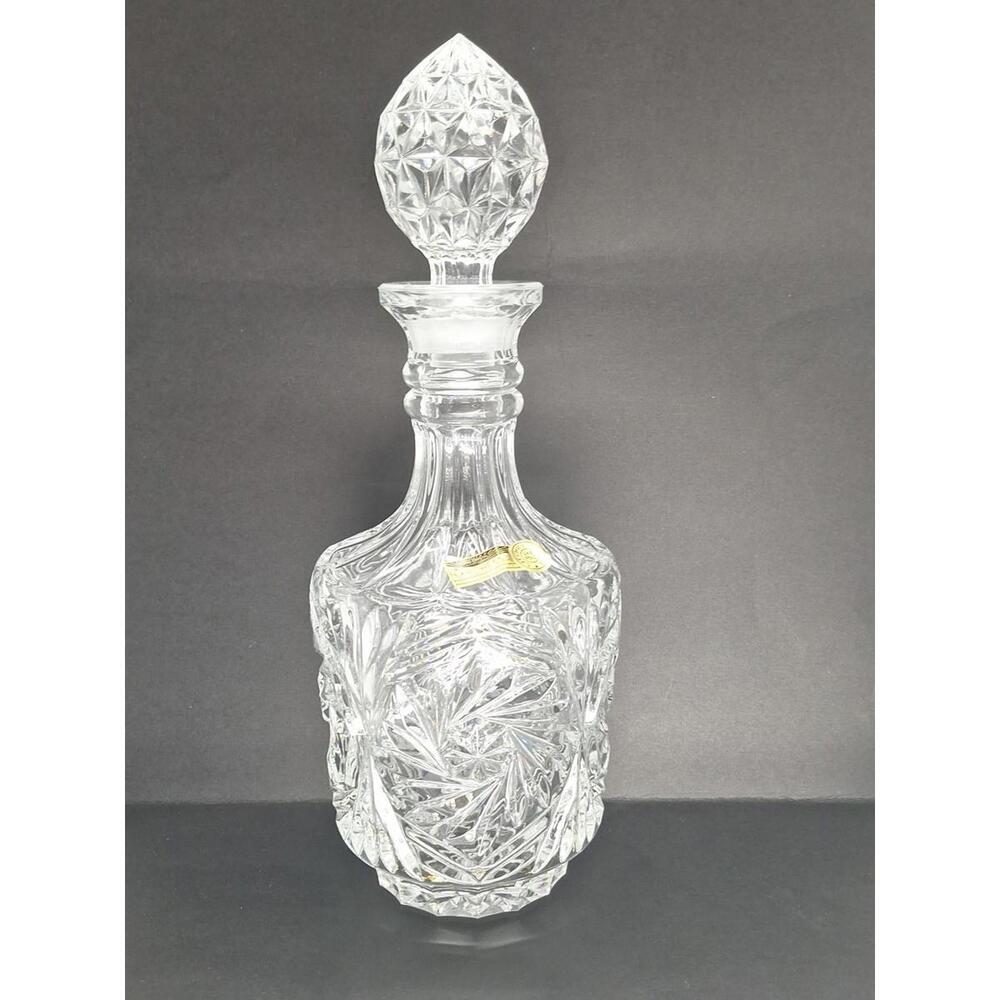 Decanter Bohemian 24% Lead Crystal Made In Czechoslovakia